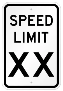Custom Speed Limit Sign Your Wording Weatherproof Aluminum 8"x12" - Picture 1 of 1