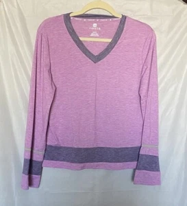 Free2B Shirt Women's Size Medium Pink Long Sleeve V-Neck Top - Picture 1 of 7