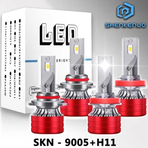 For Lexus GX470 2003-2009 6500K LED Headlight High & Low Beam Bulbs kit Qty4 - Picture 1 of 11