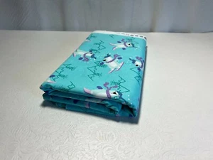 Turquoise Blue Skiing Bear Winter Sewing Quilt Jo-Ann Fabric 44" x 2 1/2 Yds. - Picture 1 of 3