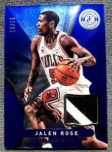 JALEN ROSE /25 BLUE GAME-WORN JERSEY PATCH 2012 PANINI TOTALLY CERTIFIED #21 - Picture 1 of 5