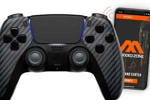 Carbon Smart Rapid Fire Custom Modded Controller compatible with PS5 FPS - Picture 1 of 7