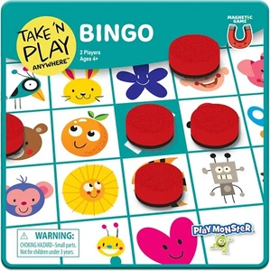 Take 'N Play BINGO - Portable Magnetic Travel Car Game - Kids & Adults - Picture 1 of 5