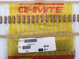 (200 pcs) ON6815 Ohmite, 2 Watt 680 Ohm 5%, Carbon Film Resistor (Axial) - Picture 1 of 1