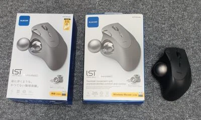 Elecom M-IT11DRBK Wireless Trackball Mouse Good Condition Used - Image 1 of 4