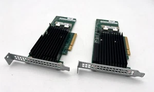 LOT OF 2 Intel Dual Port PBA G35828-312 Internal SAS/SATA PCI-E Raid Card - Picture 1 of 8