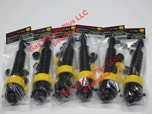 6 UNIVERSAL GAS CAN SPOUT KITS w/ Screen DIESEL FUEL GSP Heavy Duty 2 COLLARS ea - Picture 1 of 12