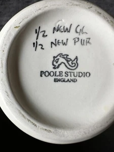Unusual Poole Pottery Studio Freeform Vase With Design Codes - Picture 1 of 17