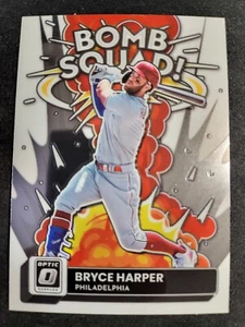 Tarjeta Optic Bryce Harper Bomb Squad 2022 #BS-9 Phillies - Imagen 1 de 2