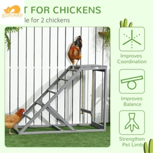  Ultimate Chicken Activity Play Set - Swing, Platform & Perches for Happy Hens - Picture 1 of 8