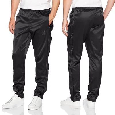 Adidas Retro Originals Men's Adicolor Button Down Pant [Black/Legend Ink] - Image 1 of 4