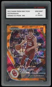 Austin Reaves 2021 Panini Orange Ice Prizm Draft Picks 1st Graded 10 Rookie Card - Bild 1 von 1