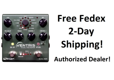 New Source Audio SA262 Ventris Dual Reverb One Series Guitar Effects Pedal - Image 1 of 4