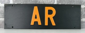 TARGA PER AUTO - AREZZO - 33,5X11 CM - VINTAGE - Foto 1 di 2