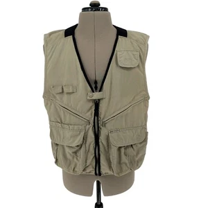 Columbia Vest Men Medium Beige Full Zip Mesh Fishing Hunting Photography Outdoor - Picture 1 of 10