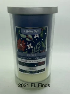 Urlaubsstil Winter Mitternacht Vanille MISTEL MAGIE 17 OZ DUFTKERZE - Bild 1 von 3