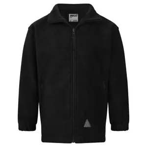 Zeco Kids Child School Uniform Plain Polar Fleece Zip Jacket (3yrs-Adult XL) - Picture 1 of 16