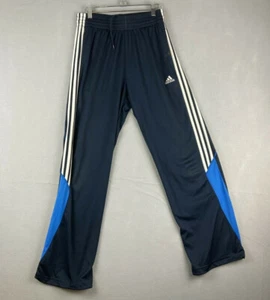 Pantalones de chándal Adidas para mujer pequeños azul marino tres rayas logotipo atletismo - Imagen 1 de 12