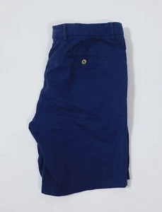 Pantalones cortos de sarga de algodón azul para hombre J MCLAUGHLIN talla 36 ($148) - Imagen 1 de 4