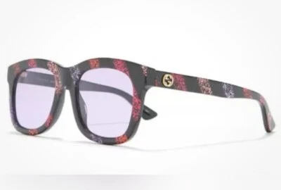 Auténticas Nuevas Gafas de Sol Gucci GG0326S 004 Marco Brillo Lente Púrpura 52-21-145 Foto 1 de 4