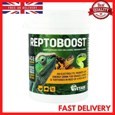 B R A N D E D Vetark Reptoboost 100g. Premium Service, fast dispatch Electrolyte & Probiotic