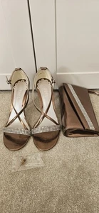 Ravel Womens Sandals UK Size 6  With Matching Clutch Bag - Picture 1 of 5