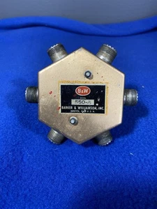 B&W 5-Position Coax Antenna Switch Barker & Williamson Model 550-A - Zdjęcie 1 z 6