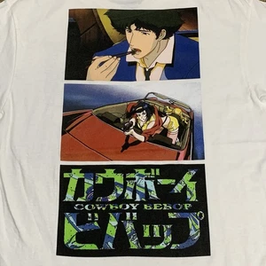Cowboy Bebop Sz Medium White Short Sleeve Graphic T Shirt Anime Japanese Manga - Picture 1 of 9