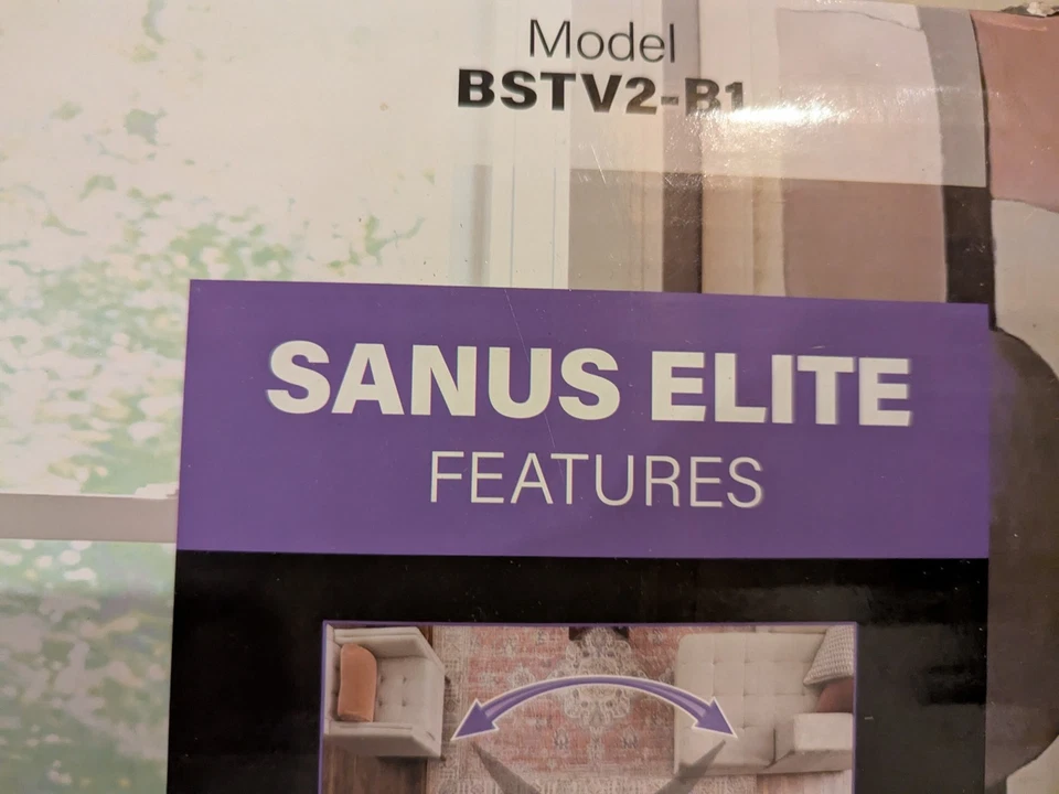 Modelo Sanus: Soporte de TV de mesa giratorio BSTV2-B1, negro mate Foto 1 de 4