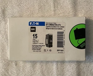 Nuevo interruptor de falla de arco AFCI de un solo polo Eaton BRP115AF 15 amperios - Imagen 1 de 6