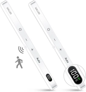 WILLED Under Cabinet Lights Rechargeable, Battery Display, 60 LED Touch Light Ba - Picture 1 of 8