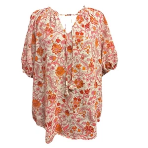 Knox Rose Bluse Large Damen Cottagecore 100% Baumwolle Bauern Top Hippie Blumen - Bild 1 von 10