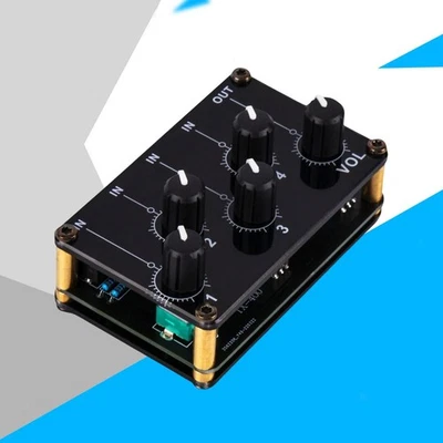 Mini Stereo 4 Kanal Line Mixer Audioprozessor Out Professional Low Noise für - Bild 1 von 4