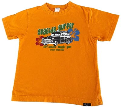 2006 GYMBOREE Surf Island Seaside Surfer Woodie Wagon Retro Graphic Tee 6 Yrs - Image 1 of 4