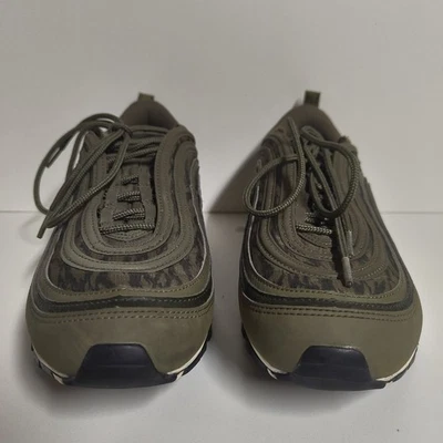 Size 10 Men’s Nike Air Max 97 Tiger Camo Olive AQ4132-200 Sneakers (No Box) - Photo 1/4