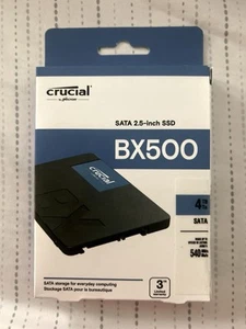 Crucial BX500 4TB 3D NAND SATA 2.5-Inch Internal SSD, up to 540MB/s - CT4000BX50 - Photo 1/2
