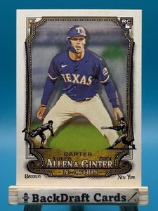 Tarjeta de béisbol 2024 Topps Allen & Ginter 96 Evan Carter RC Rangers (2 tarjetas) - Imagen 1 de 2