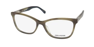 NEW ZADIG & VOLTAIRE VZV266 EYEGLASS FRAME BROWN PLASTIC FULL-RIM CAT EYE - Picture 1 of 8