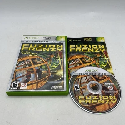 Fuzion Frenzy (Original Xbox, 2004) Platinum Hits PH Complete CIB Tested - Image 1 of 4