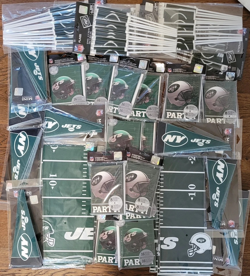 New York Jets NFL Football Birthday Party Decorations Invitations YOU CHOOSE - Image 1 of 1
