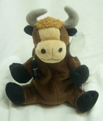 Coca-Cola 1999 COKE Nepal WAKS THE YAK 5" Bean Bag STUFFED ANIMAL Toy NEW - Image 1 of 4