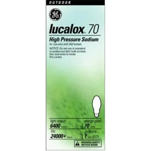 GE Lighting 26422 70W Lucalox High Pressure Sodium Light Bulb - Picture 1 of 1