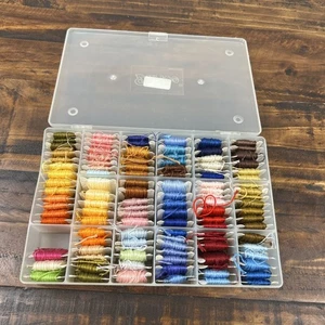 Lote de 110 Hilos Bordados Hilos Punto de Cruz con Estuche Organizador Varios Colores - Imagen 1 de 10