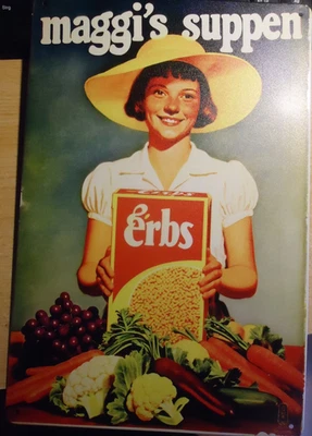 MAGGI SUPPEN   Retro Blechschild 30 x 20 cm Metallschild - Bild 1 von 4