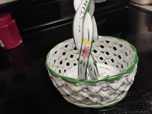 Pocelain geflochtener Korb handgefertigt - Bild 1 von 11