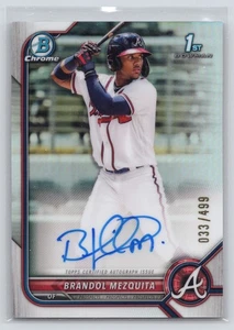 2022 Bowman Chrome #CPA-BMQ Brandol Mezquita Prospect Autographs Refractor #/499 - Bild 1 von 2