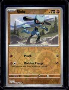 Riolu SV01: Scarlet & Violet Base Set Pokémon 113/198 Reverse Holo NM+ - Picture 1 of 2