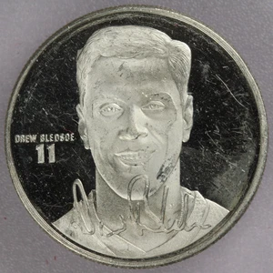 Drew Bledsoe QB Football New England Patriots .999 Silver 1 oz Round - Picture 1 of 2