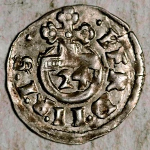 (1619) BRUNSWICK-WOLFENBUTTEL GERMANY SILVER 1/24 THALER (HIGH GRADE!) - Picture 1 of 2