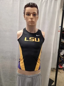 LSU Tigers Womens Running Top Nike Womens M Sample NCAA - Picture 1 of 7